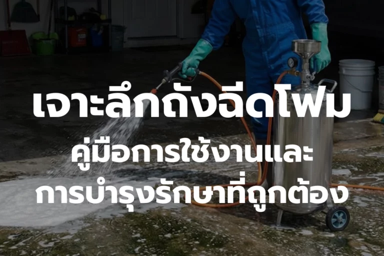เจาะลึก ถังฉีดโฟม คู่มือการใช้งานและบำรุงรักษาที่ถูกต้อง